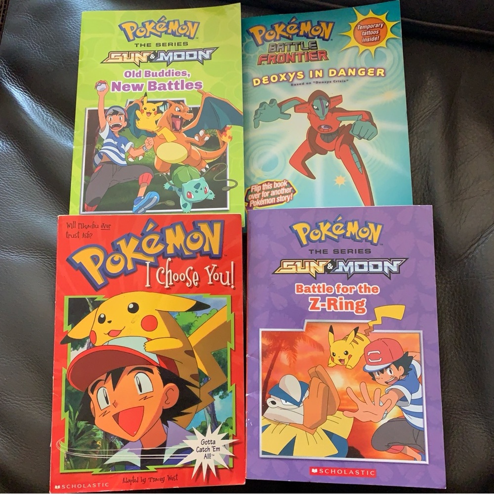Scholastic Pokémon Book Set - Red, Green, Purple, Blue Covers